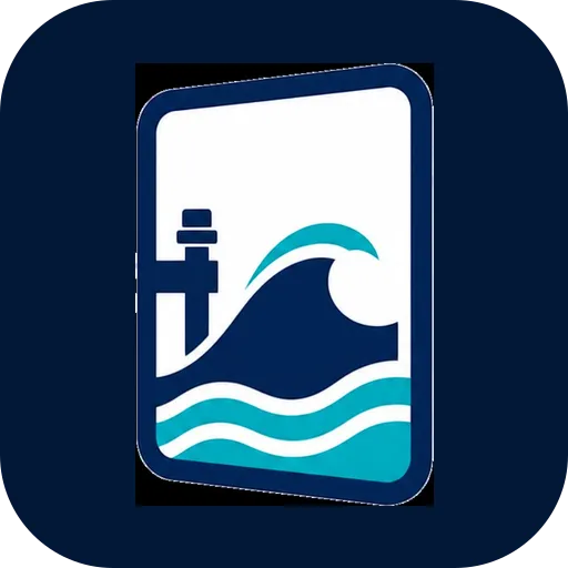 Card Harbor logo, a rounded navy tile holding a trading card with an ocean wave and dock piling